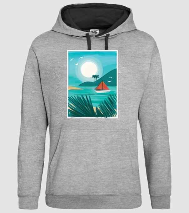 Navigație Pictură model gri pe tricou