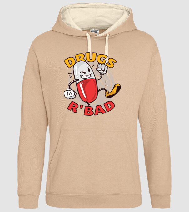 Drogurile sunt rele model nisipiu pe tricou