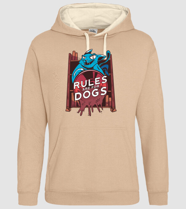 Regulile sunt pentru câini Cu pisică model nisipiu pe tricou
