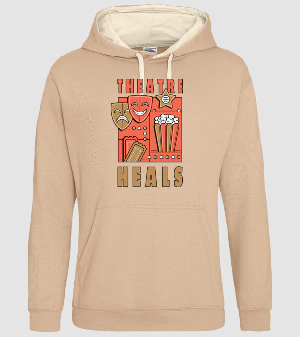 Teatrul vindecă model nisipiu pe tricou