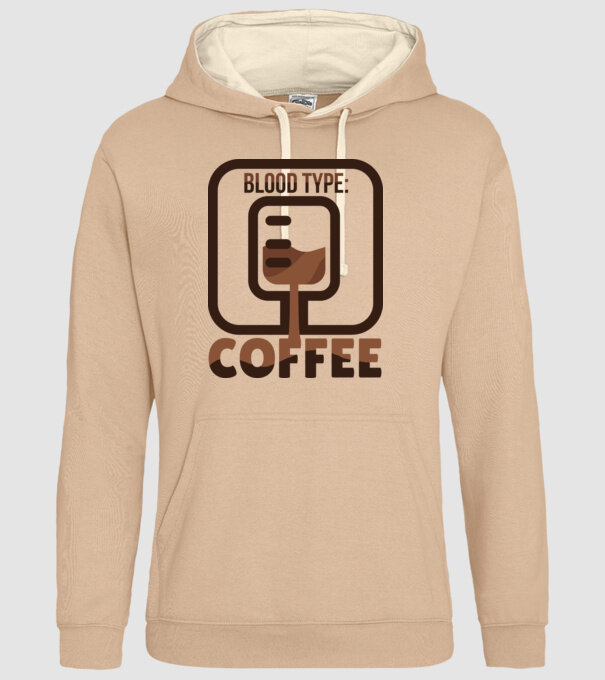 Grupa mea de sânge este cafeaua model nisipiu pe tricou