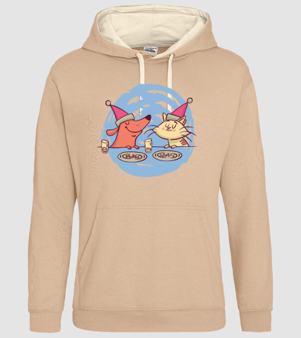 Petrecere de Crăciun animale model nisipiu pe tricou