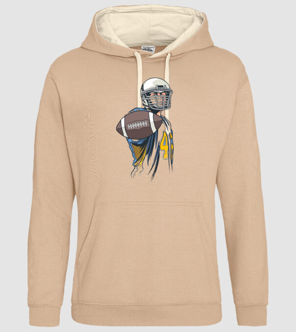 Jucător de fotbal American model nisipiu pe tricou