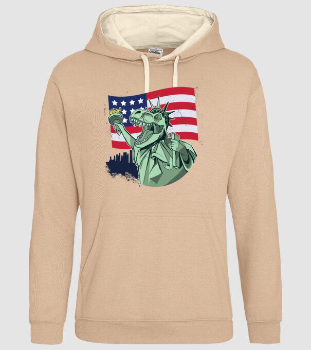Ziua Independenței americane 4 iulie T-rex model nisipiu pe tricou