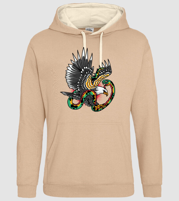Vultur American model nisipiu pe tricou