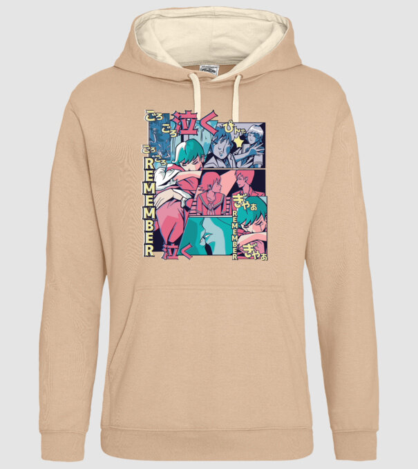 Anime Vaporwave benzi desenate model nisipiu pe tricou
