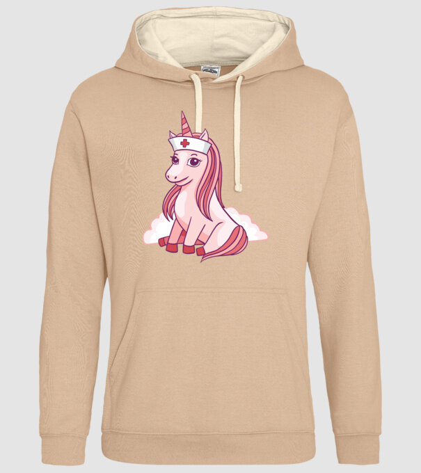 Îngrijitor unicorn model nisipiu pe tricou