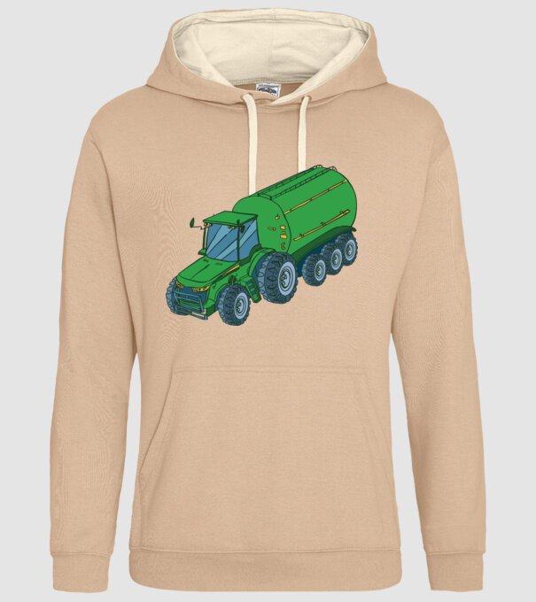 Tractor de recoltare model nisipiu pe tricou