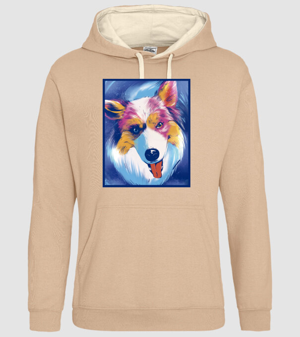 Câine ciobănesc australian model nisipiu pe tricou