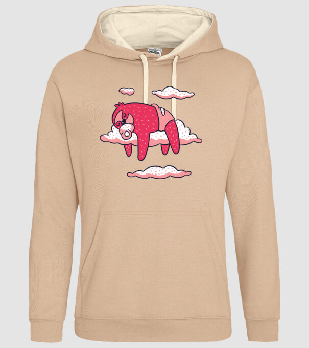 Bebeluș Leneș doarme model nisipiu pe tricou
