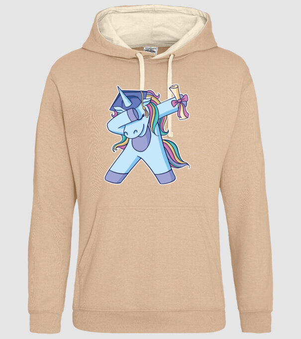 Unicorn Absolvent model nisipiu pe tricou
