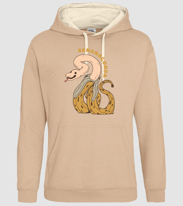 Bananaconda model nisipiu pe tricou