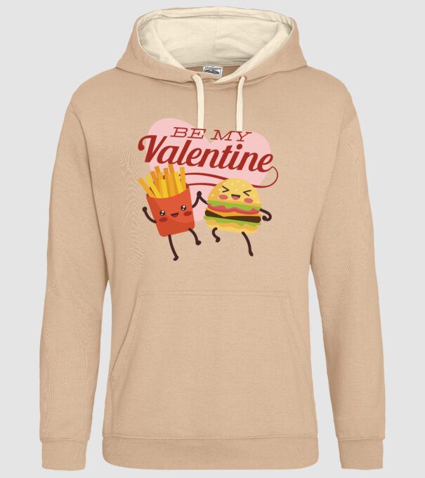 Be my Valentine - Fii dragostea mea tricou pentru Valentine s Day model nisipiu pe tricou