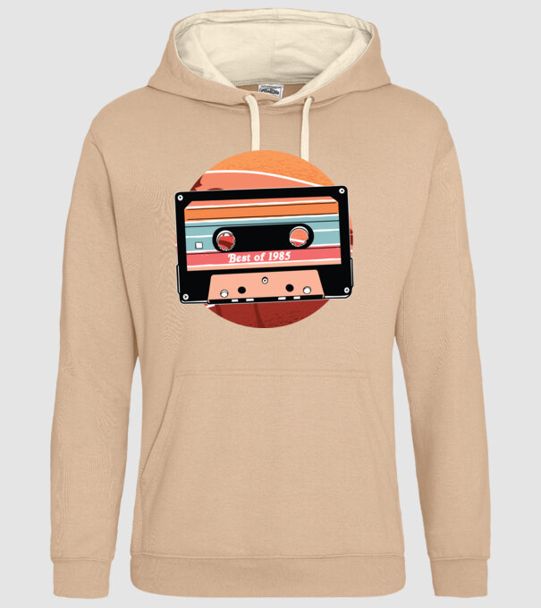 Best of 1985 retro Tape Birthday model nisipiu pe tricou