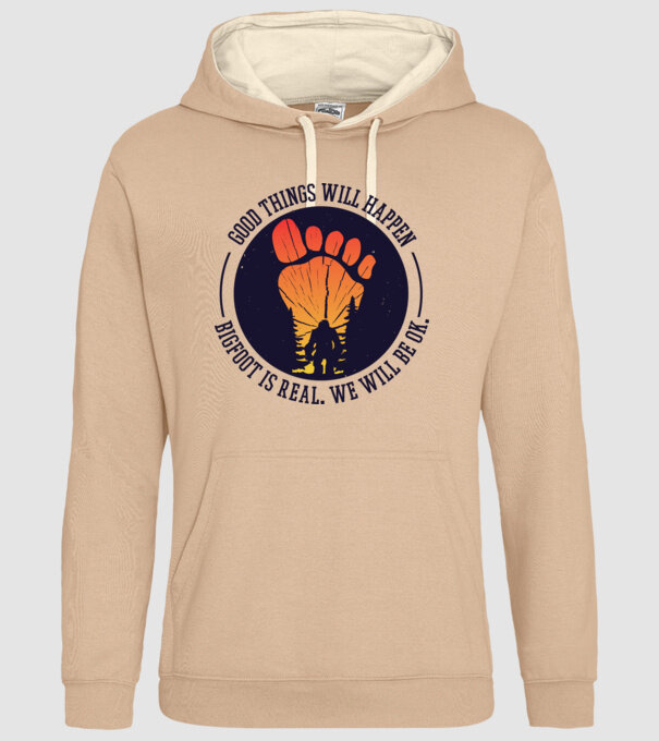 Bigfoot is real model nisipiu pe tricou