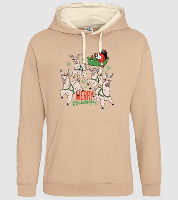 Crăciun Fericit Moș Crăciun Leneș model nisipiu pe tricou