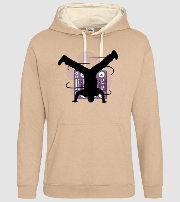 Dansator Break model nisipiu pe tricou