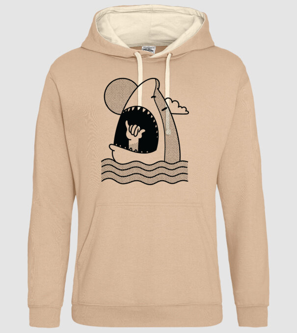 Rechin Aloha model nisipiu pe tricou