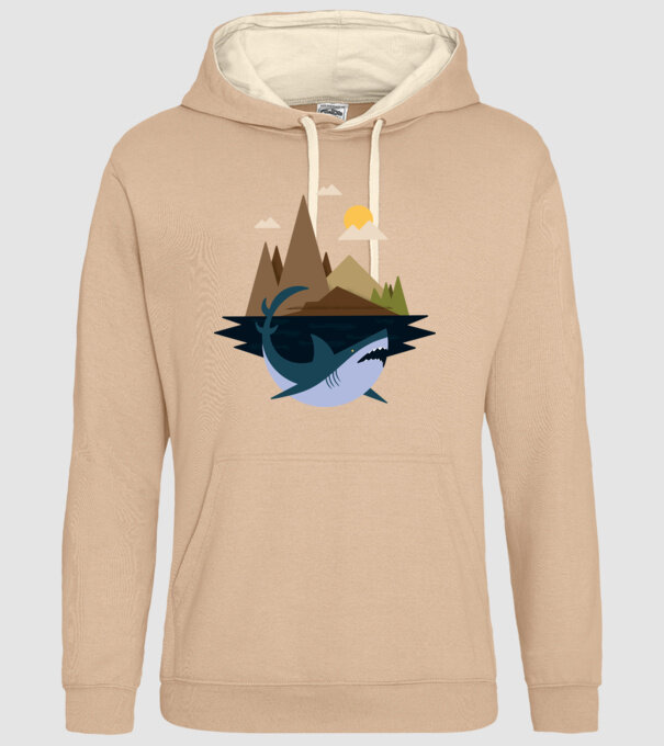 Rechin Natură model nisipiu pe tricou