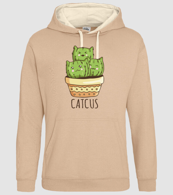 Catcus Pisică Cactus model nisipiu pe tricou