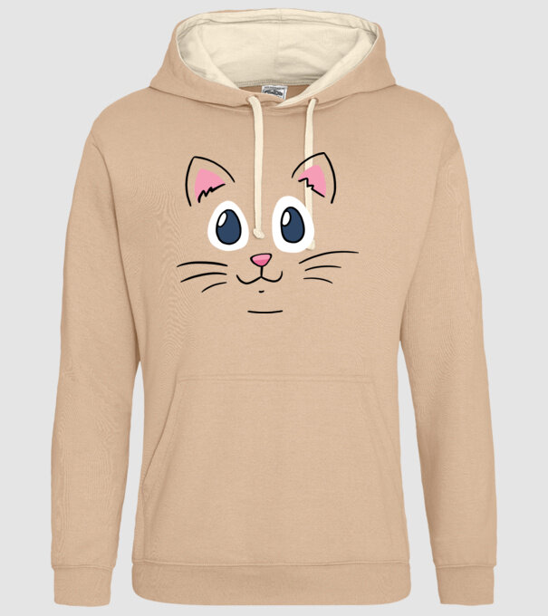 Cap pisică model nisipiu pe tricou