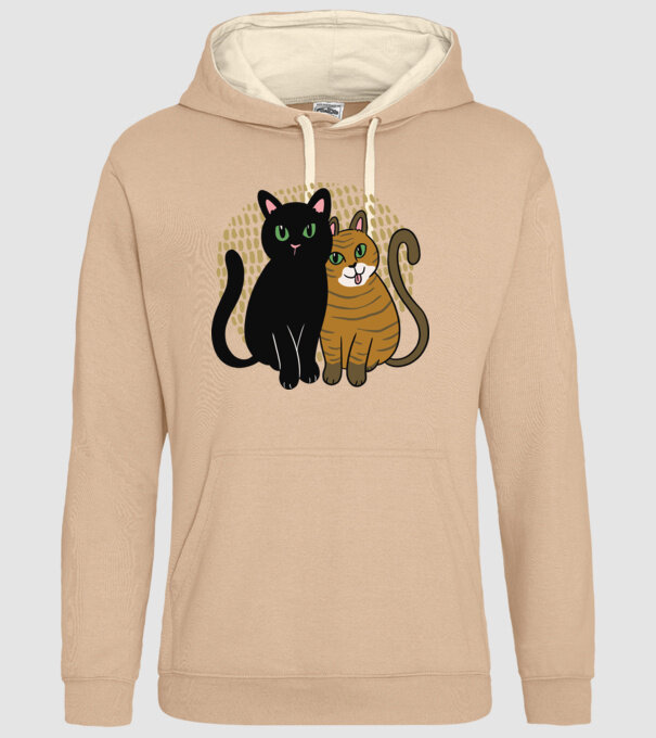 Pisicuțe ghemuite model nisipiu pe tricou