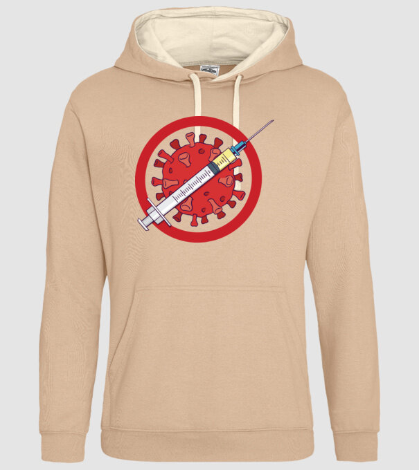 Vaccin virus (?) model nisipiu pe tricou