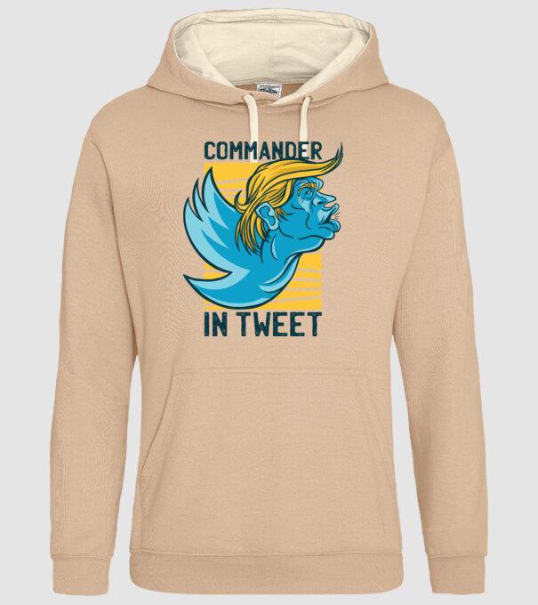 Commander in Tweet - Trump model nisipiu pe tricou