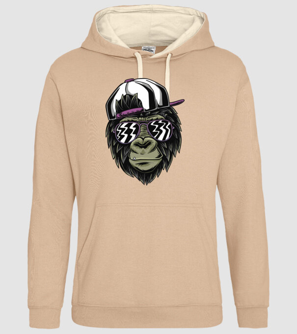 Cool Monkey model nisipiu pe tricou