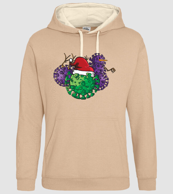 Christmas Covid model nisipiu pe tricou