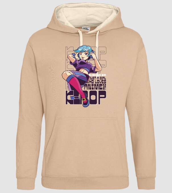 Doar o fată căreia îi place Anime și K-Pop model nisipiu pe tricou