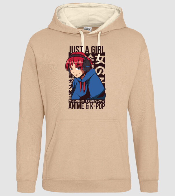 Doar o fată căreia îi place Anime și K-Pop model nisipiu pe tricou
