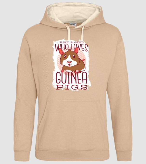 Doar o fată care iubește porcușorii de Guineea model nisipiu pe tricou