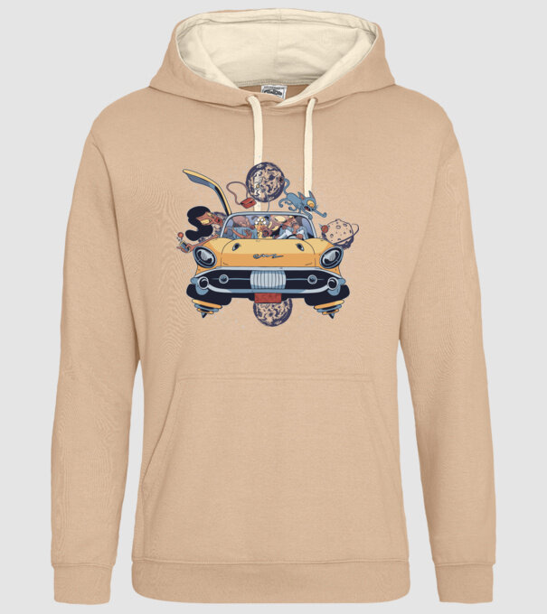 Familie în spațiu model nisipiu pe tricou