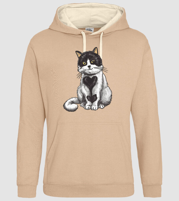 Pisicuță drăguță model nisipiu pe tricou