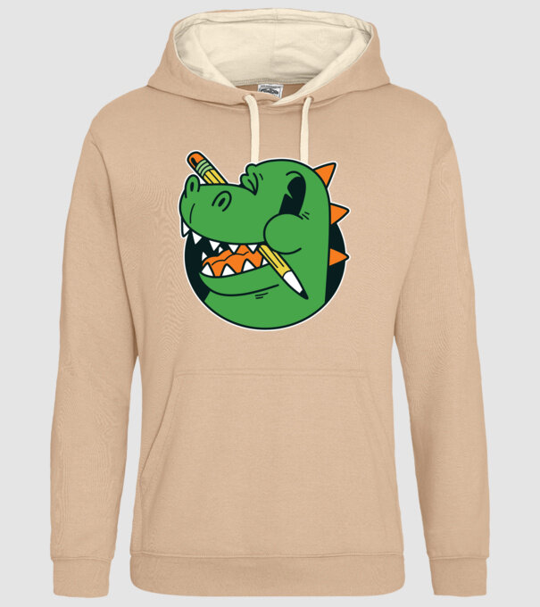 Elev Dinozaur drăguț model nisipiu pe tricou
