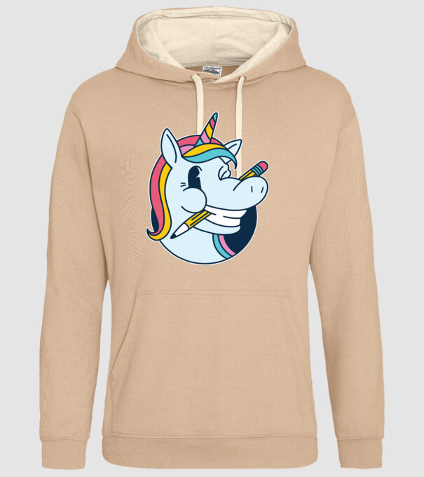 Elev Unicorn drăguț model nisipiu pe tricou