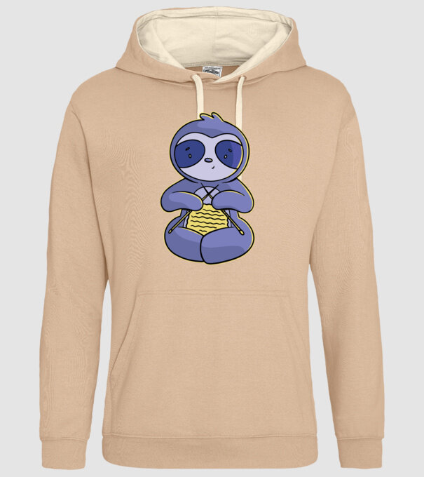 Leneș drăguț tricotând model nisipiu pe tricou