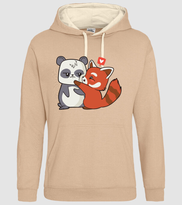 Panda drăguț Dragoste model nisipiu pe tricou