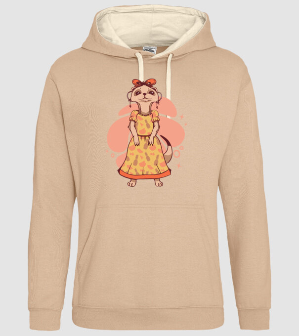 Suricată drăguță model nisipiu pe tricou