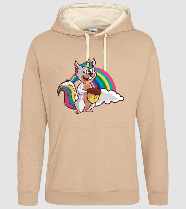 Unicorn drăguț Veveriță model nisipiu pe tricou
