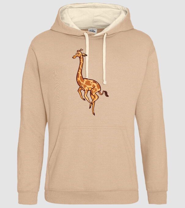 Girafă drăguță model nisipiu pe tricou