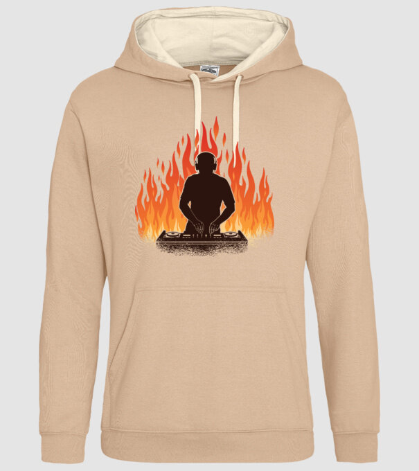DJ Flăcări model nisipiu pe tricou