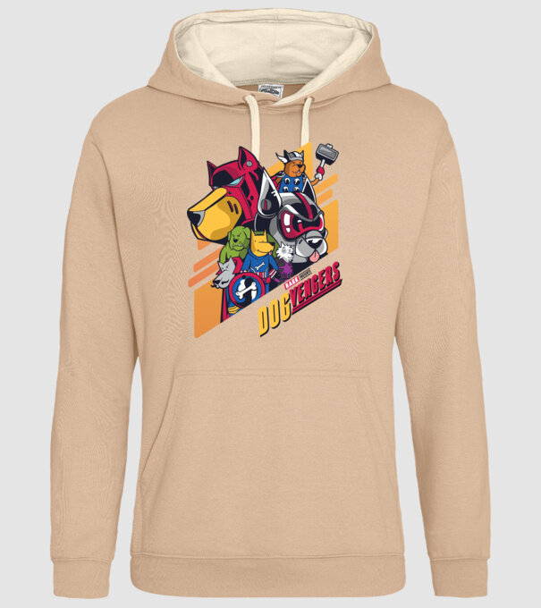 Dogvengers Câini Eroi model nisipiu pe tricou