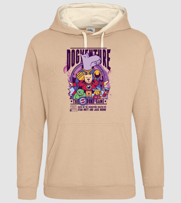 Dogventure The Bone Game model nisipiu pe tricou