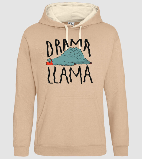 Dramă Lama model nisipiu pe tricou