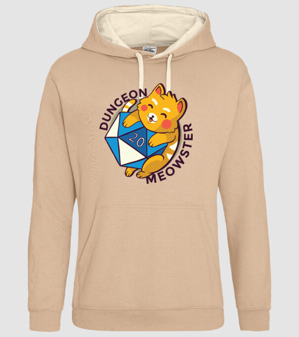 Dungeon Meowster joc de rol RPG tricou cu pisică model nisipiu pe tricou