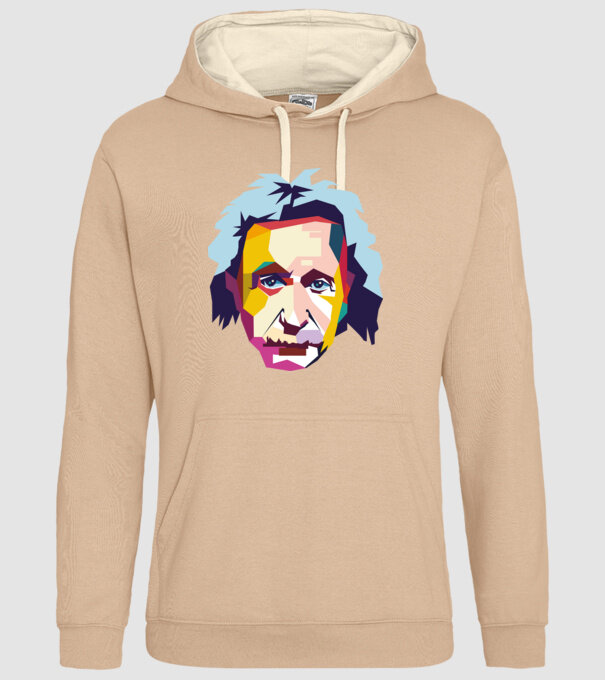 Einstein abstract model nisipiu pe tricou