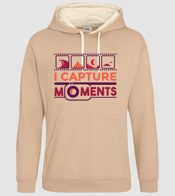 Prind momentele - Fotograf model nisipiu pe tricou