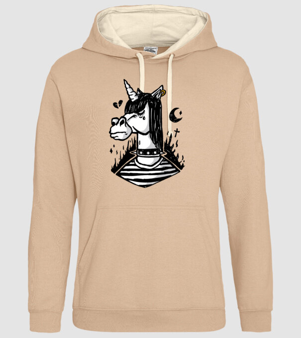 Emo unicorn model nisipiu pe tricou